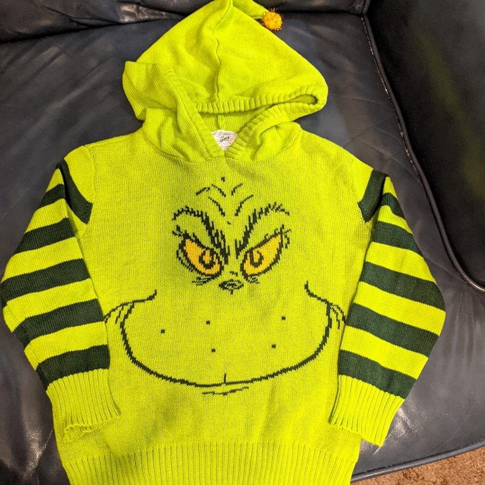 The Grinch sweater.